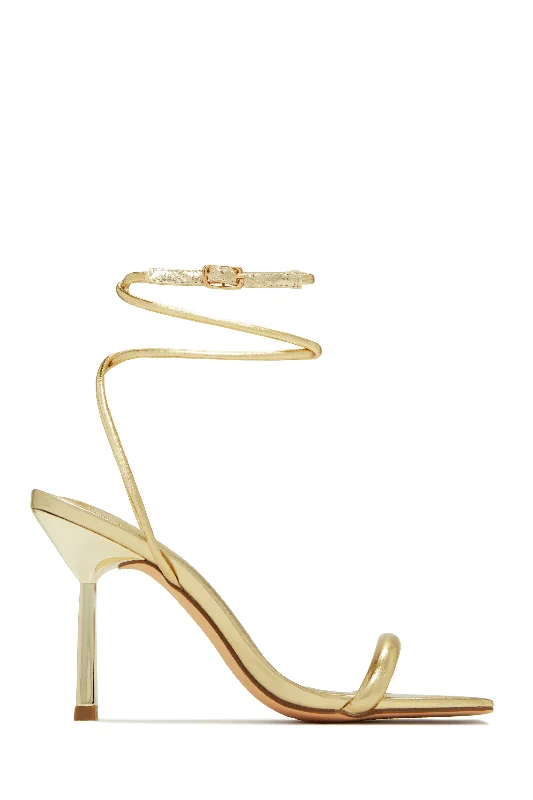 Amiri Single Sole Mid Heels - Gold