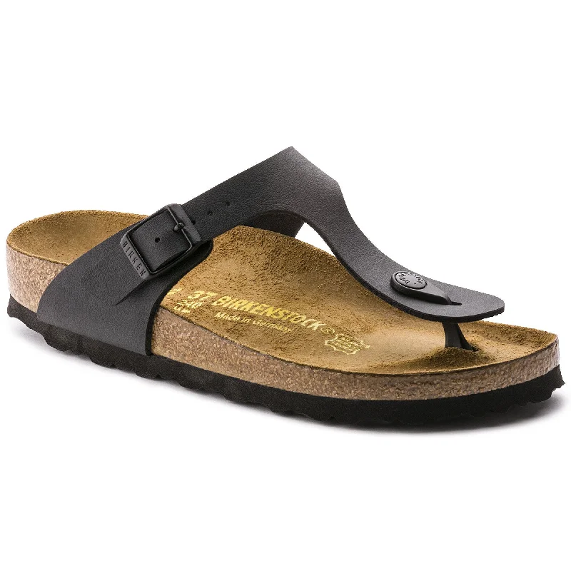 BIRKENSTOCK GIZEH BLACK BIRKO-FLOR