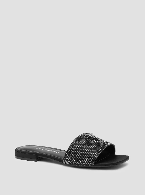 Black Tamedi Slide Sandals