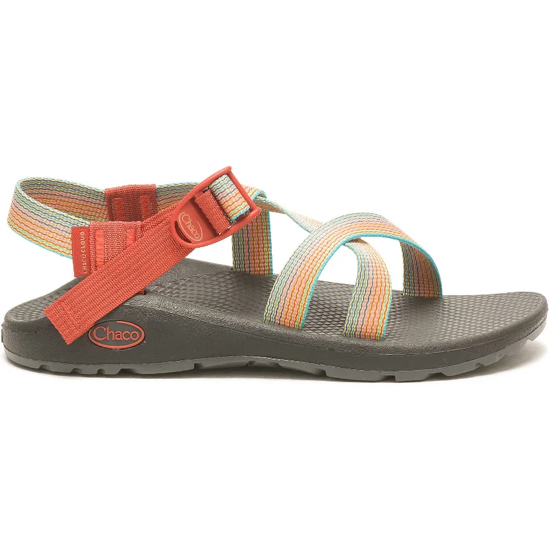 Chaco Women's Z Cloud Cushioned Sandal in Everley Navy & Burnt Ochre