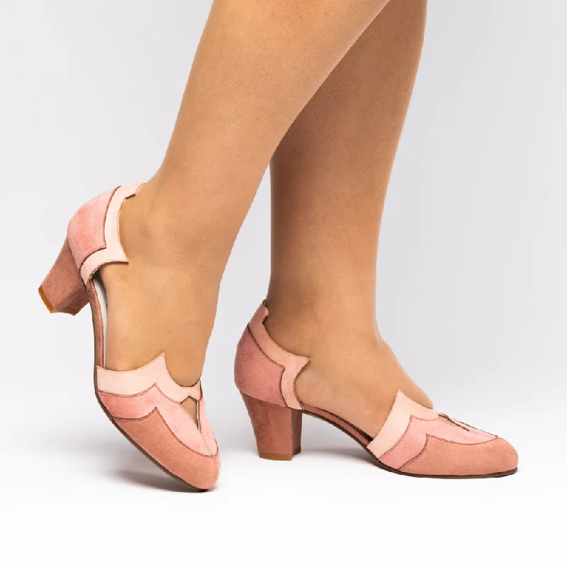 PRE-ORDER Christine Vintage Pumps (Seductress Pink)