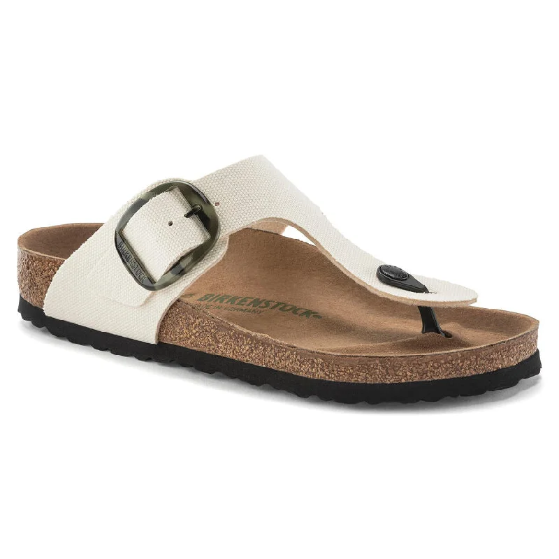 Birkenstock Gizeh Vegan Big Buckle in Eggshell