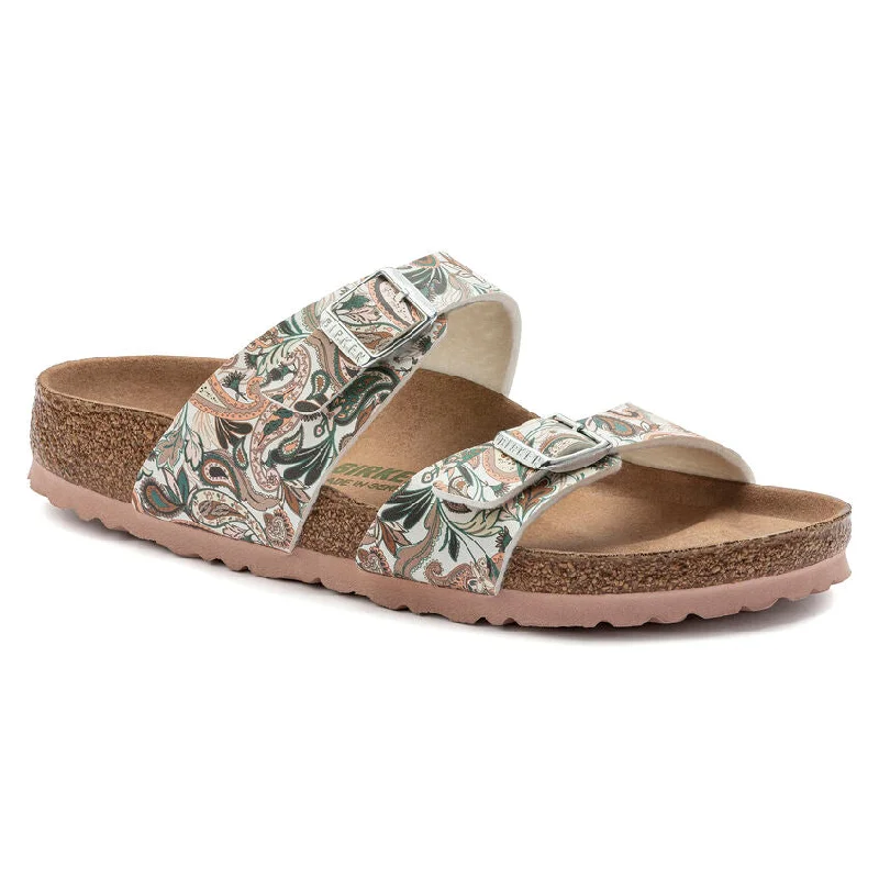 Birkenstock Sydney Vegan Birko-Flor Paisley Light Rose Sandal