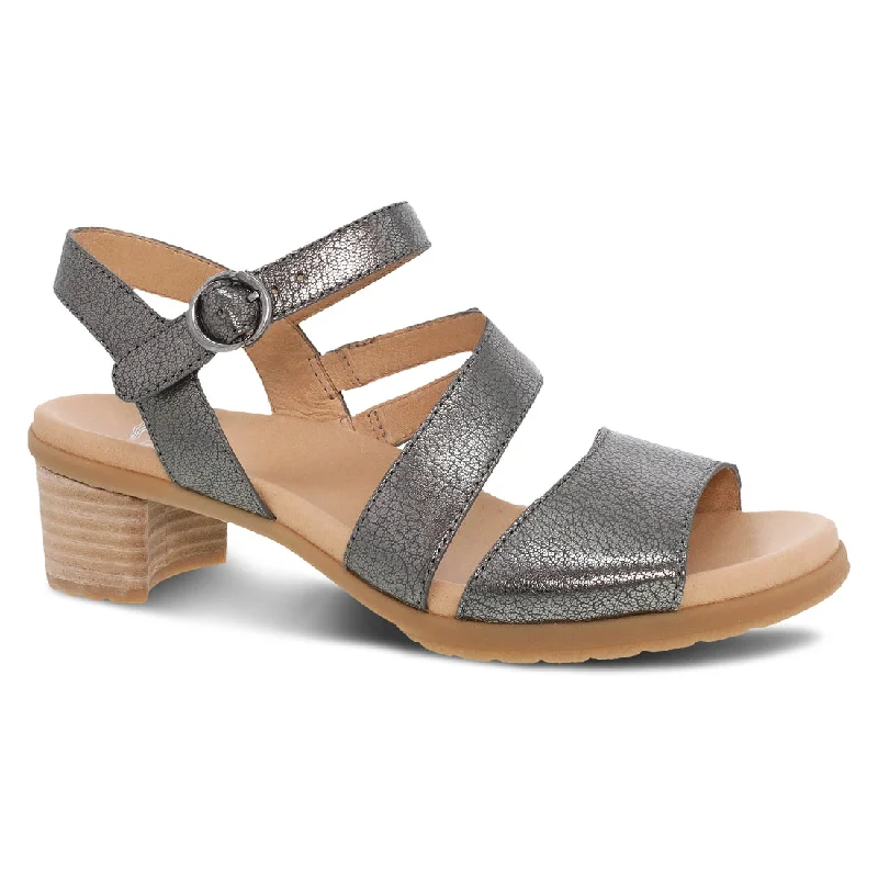 Dansko Tansy in Gunmetal Metallic Leather