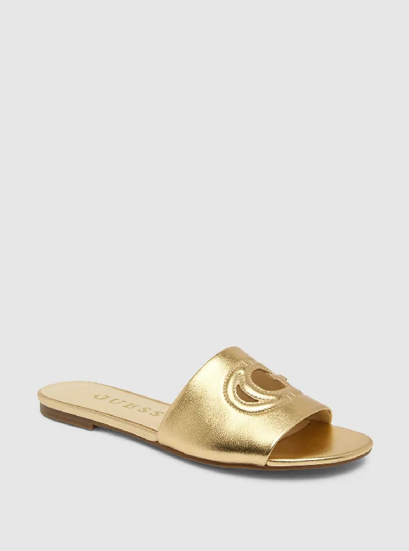 Gold Tashia Cutout Logo Slides