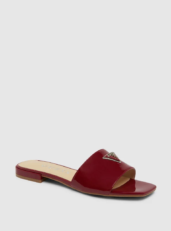 Red Tamsea Slide Sandal