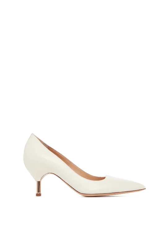 Sofia Pump in Cream Leather