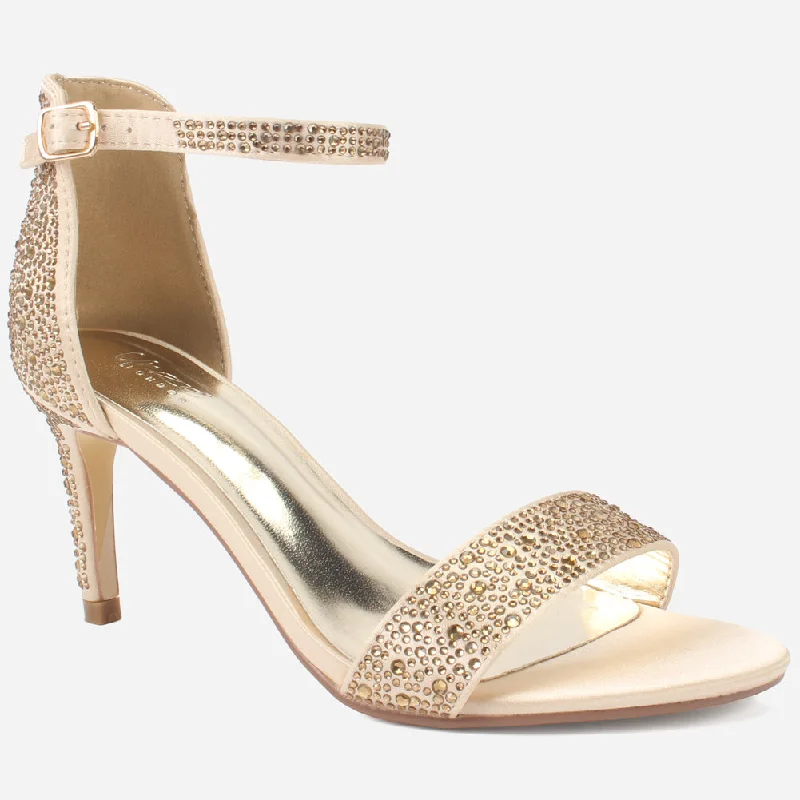 Womens "ASHLEY" Embellished Party Sandals