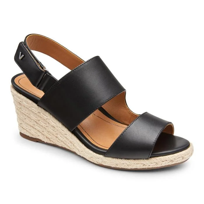 Womens Vionic Brooke Wedge Sandal Black