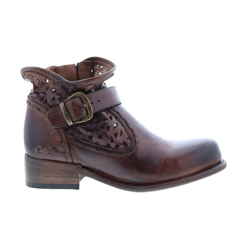 Bed Stu Heather F378101 Womens Brown Leather Ankle & Booties Boots