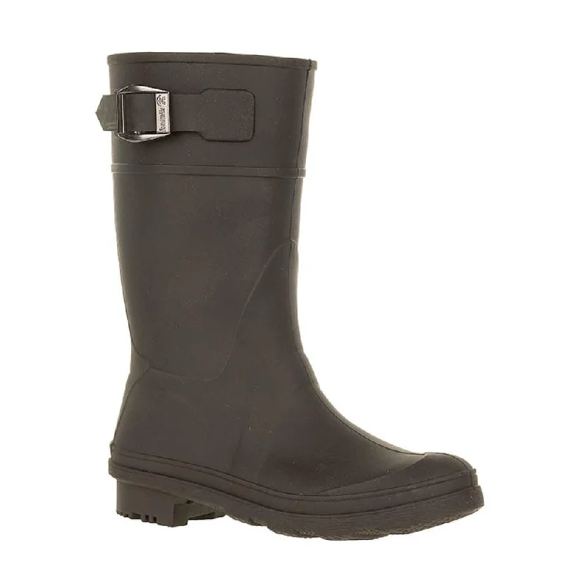 Kamik Girl's Raindrops Black Waterproof Boot