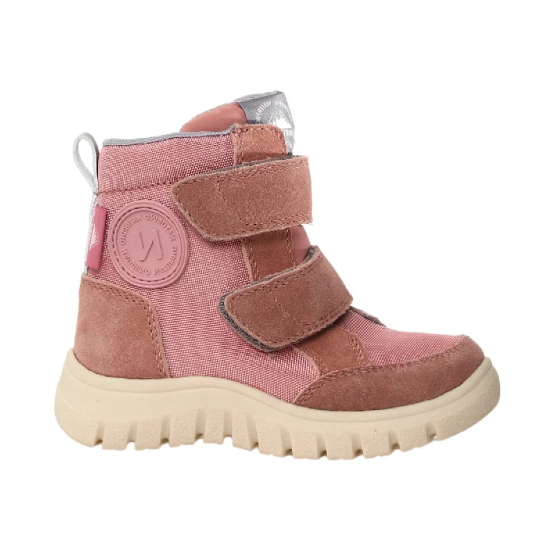 Naturino Girl's (Sizes 27-33) Geminae 3 VL Waterproof Rose Suede/Fabric