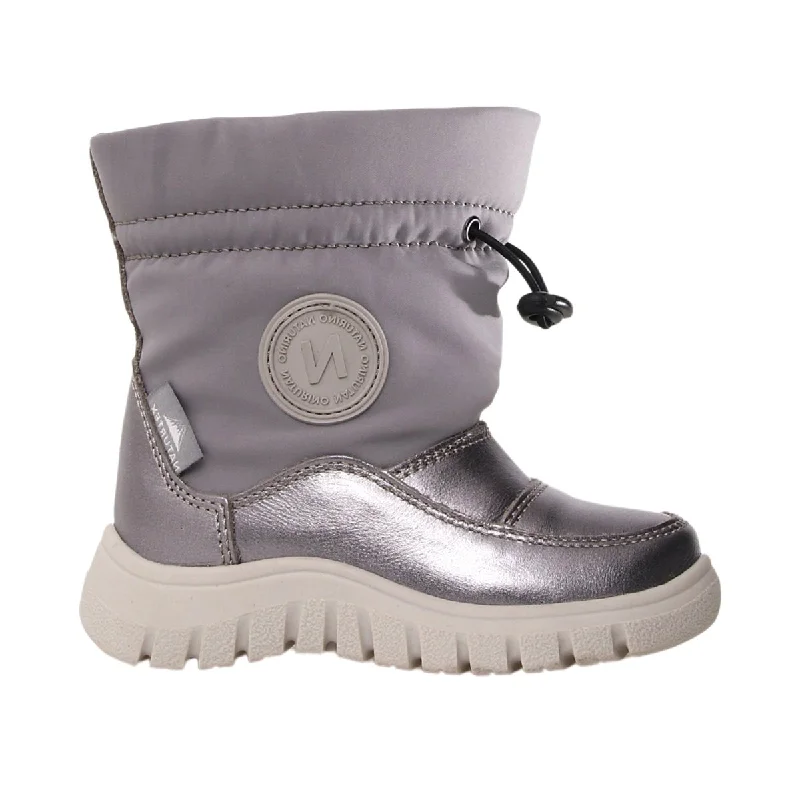 Naturino Girl's (Sizes 27-35) Varna 2 Waterproof Metallic Steel