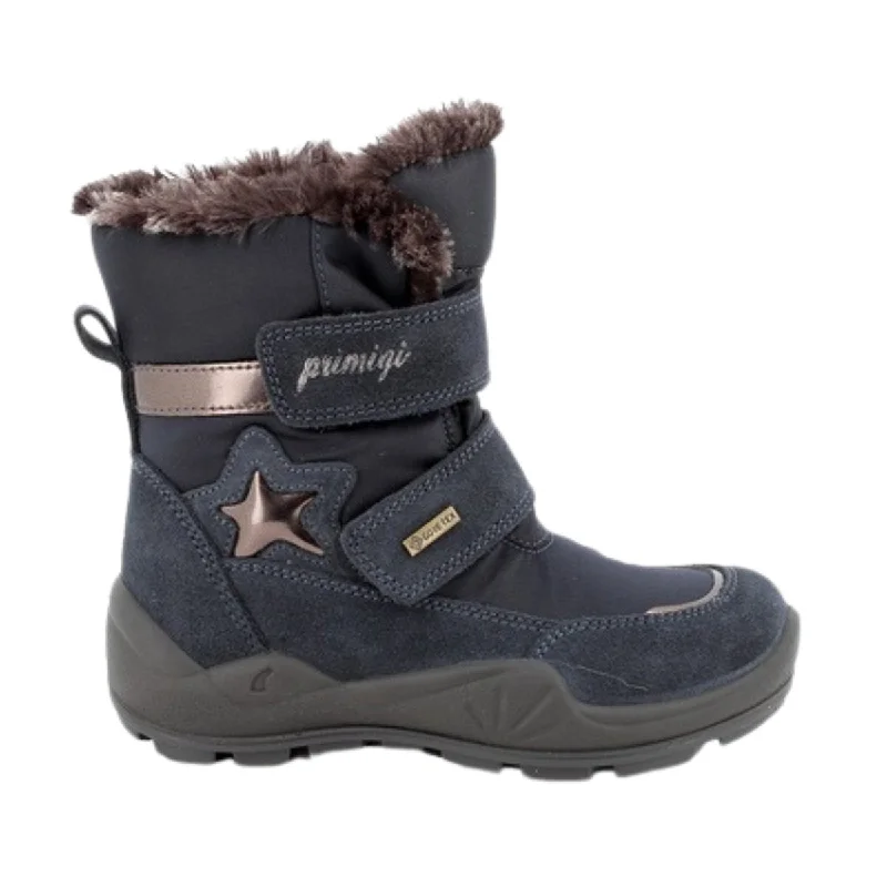 Primigi Girl's (Sizes 28-30) 6878500 Navy/Gold Star Gore-Tex Boot