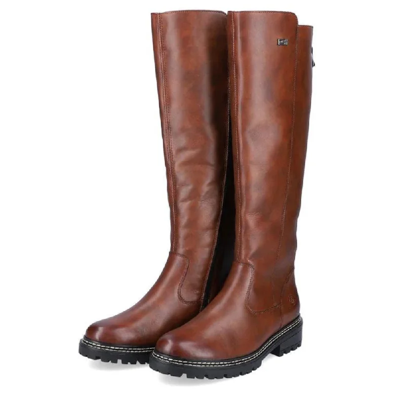 Remonte D0B72-22 Stefanie 72 Tall Boot Chestnut Leather (Women's)