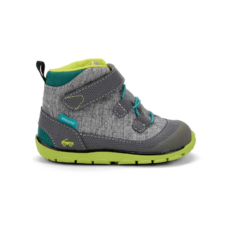 See Kai Run Toddler's Sam 2 Grey/Lime Waterproof