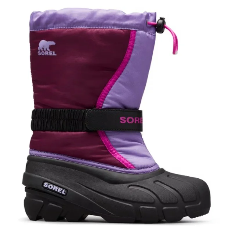 Sorel Kid's Flurry Purple Dahlia/Paisley Purple Waterproof