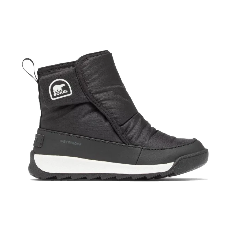 Sorel Kid's (Preschool) Whitney II Plus Black/Sea Salt Waterproof