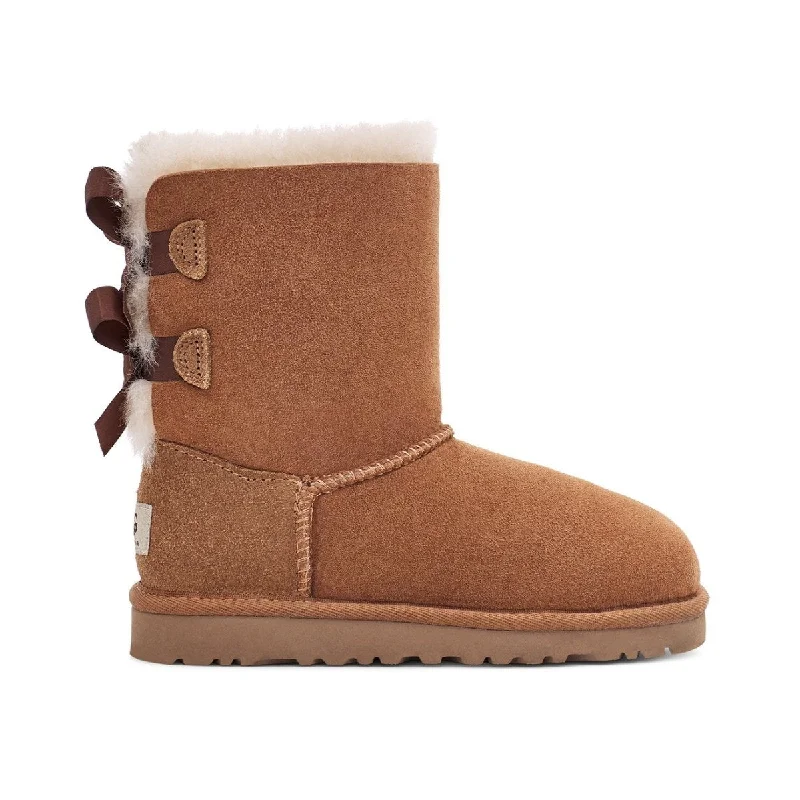 UGG Girl's Bailey Bow II Chestnut (Sizes 13-4)