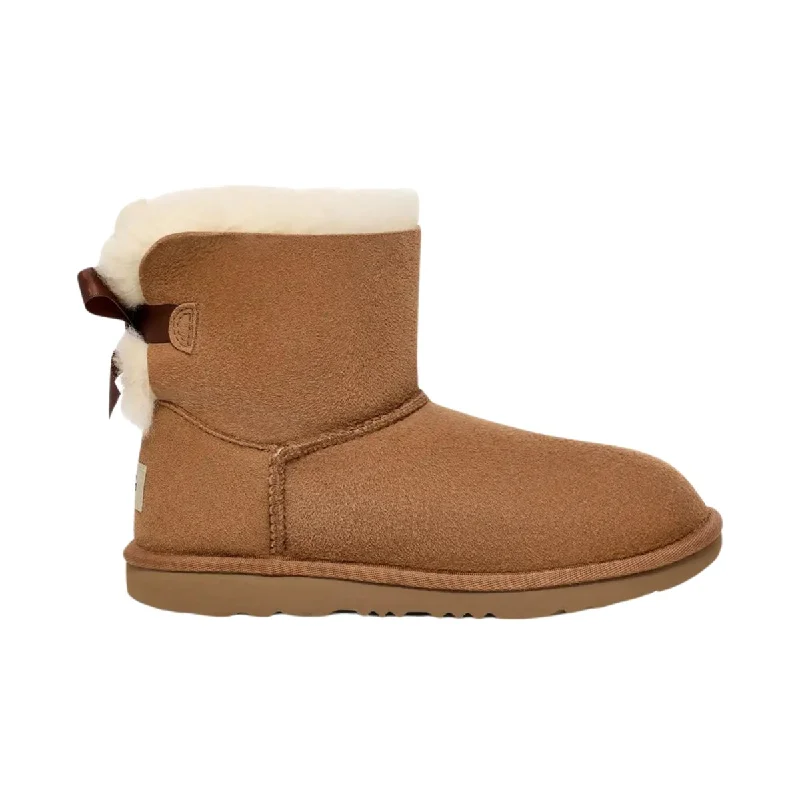 UGG Girl's Mini Bailey Bow II Chestnut