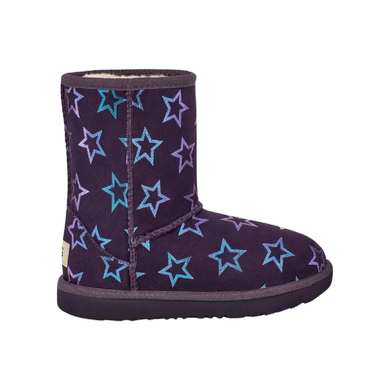 UGG Toddler's Classic II Iridescent Stars Nightshade/Purple