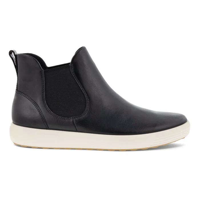 Womens Ecco Soft 7 Chelsea Boot Black